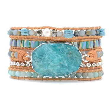 Spirit of Water Amazonite Wrap Bracelet-Your Soul Place
